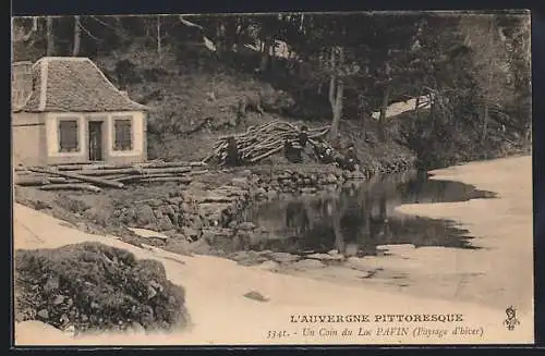 AK Lac Pavin, Un coin du lac Pavin (paysage d`hiver)