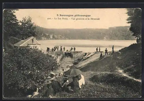 AK Lac Pavin, Vue générale et le Déversoir