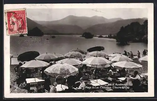 AK Chambon, Plage du Lac Chambon, l`heure du thé