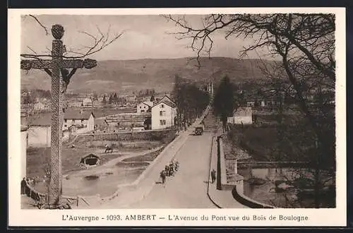 AK Ambert, L`Avenue du Pont vue du Bois de Boulogne