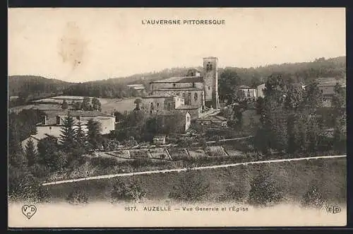 AK Auzelle, Vue générale et l`Église