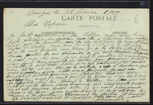 AK Aigueperse, Grande Rue et Chaîne des Dômes (Vue prise des Jacquemarts)