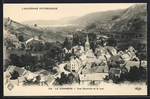 AK Le Chambon, Vue Générale et le Lac