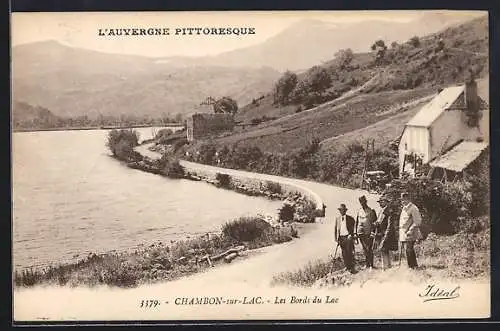 AK Chambon-sur-Lac, Les bords du lac