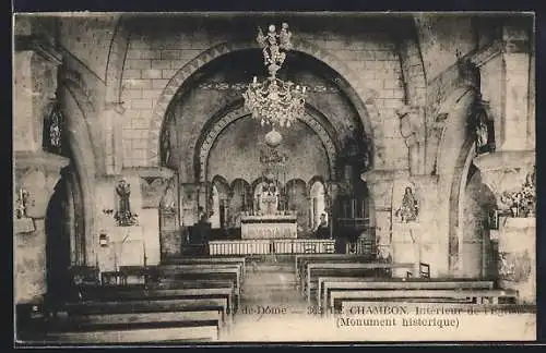 AK Chambon, Intérieur de l`église (Monument historique)