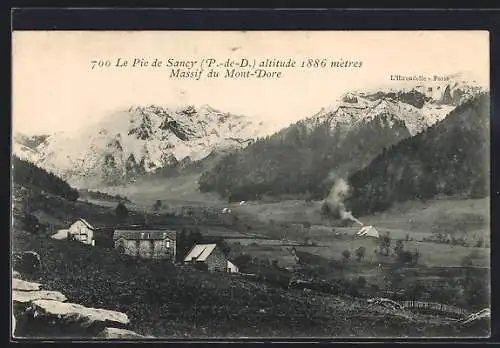 AK Le Pic de Sancy, altitude 1886 mètres, Massif du Mont-Dore