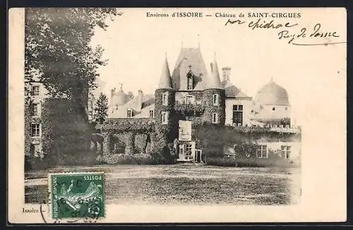 AK Saint-Cirgues, Château de Saint-Cirgues et son parc verdoyant