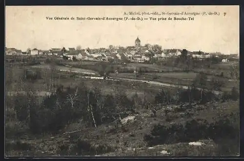 AK Saint-Gervais-d`Auvergne, Vue générale prise de Bouche-Tel