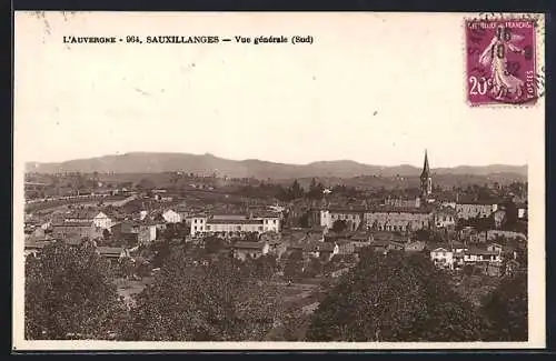 AK Sauxillanges, Vue générale (Sud)