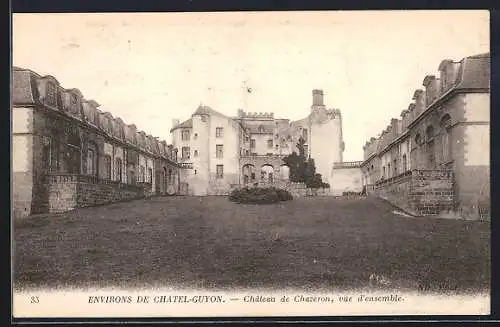 AK Châtel-Guyon, Château de Chazeron, vue d`ensemble