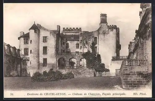 AK Châtel-Guyon, Château de Chazeron, Facade principale