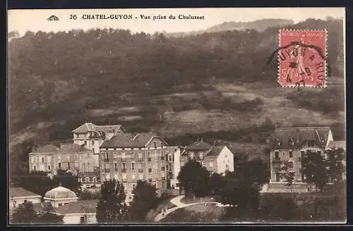 AK Châtel-Guyon, Vue prise du Chalusset