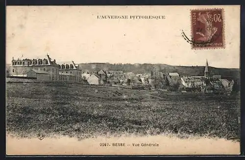 AK Besse, Vue générale de la ville pittoresque en Auvergne