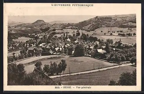 AK Besse, Vue générale du village pittoresque en Auvergne