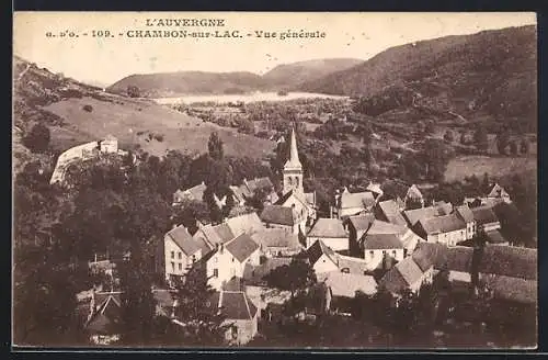 AK Chambon-sur-Lac, Vue générale