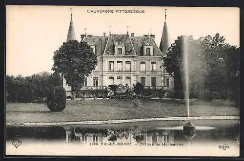 AK Vic-le-Comte, Château de Montservier et son parc pittoresque