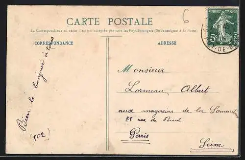 AK Saint-Anthème, Vue générale (côté Ouest) et la Gendarmerie