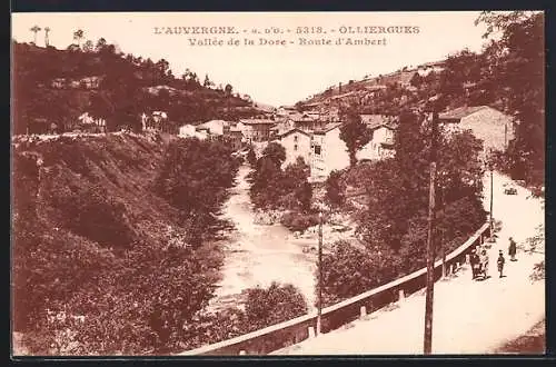 AK Olliergues, Vallée de la Dore, Route d`Ambert