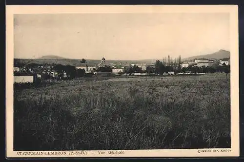 AK Saint-Germain-Lembron, Vue générale du village et des environs