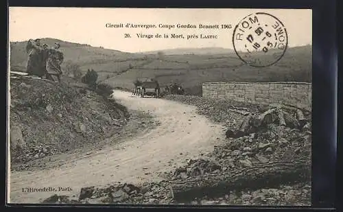 AK Lastic, Virage de la Mort, Circuit d`Auvergne Coupe Gordon Bennett 1905