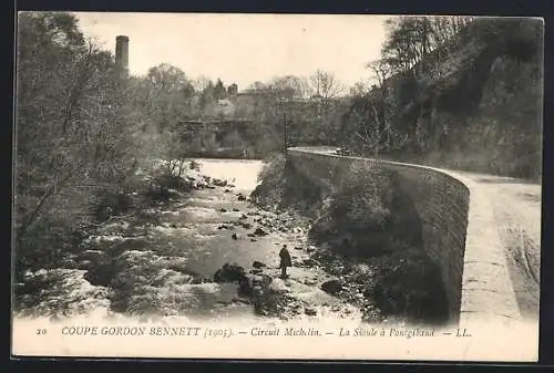 AK Pontgibaud, La Sioule lors de la Coupe Gordon Bennett (1905), Circuit Michelin