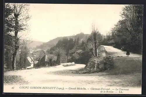 AK Clermont-Ferrand, Le Tournant de la Ramée lors de la Coupe Gordon-Bennett (1905)