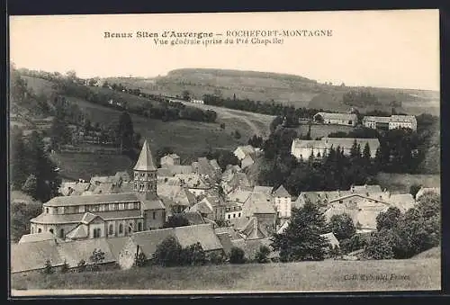 AK Rochefort-Montagne, Vue générale prise du Pré Chapelle