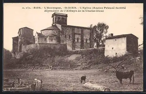 AK Saint-Dier, L`Église fortifiée dépendant de l`Abbaye de la Chaise-Dieu