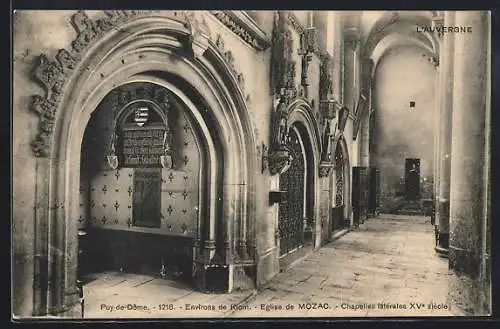 AK Mozac, Église de Mozac, Chapelles latérales XVe siècle