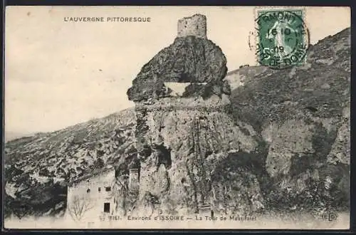 AK Issoire, La Tour de Murolslet et le paysage rocheux