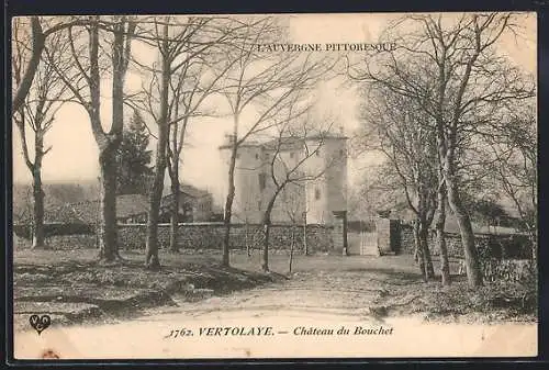 AK Vertolaye, Château du Bouchet au milieu des arbres