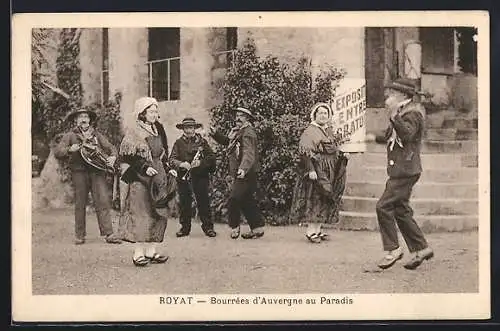 AK Royat, Bourrées d`Auvergne au Paradis