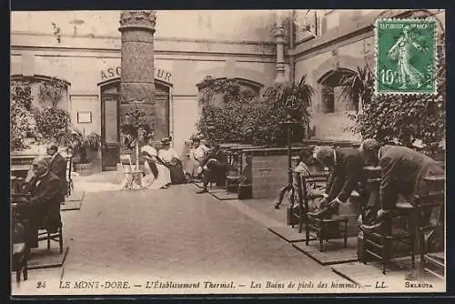 AK Le Mont-Dore, L`établissement Thermal, Les Bains de pieds des hommes