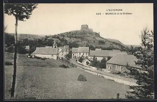 AK Murols, Vue du village et du château en arrière-plan