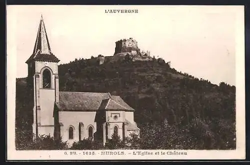 AK Murols, L`Église et le Château en Auvergne