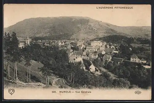 AK Murols, Vue générale du village pittoresque en Auvergne