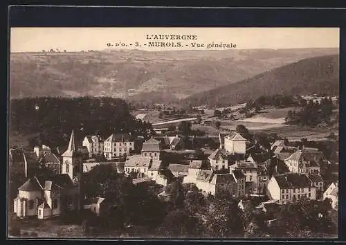 AK Murols, Vue générale du village en Auvergne