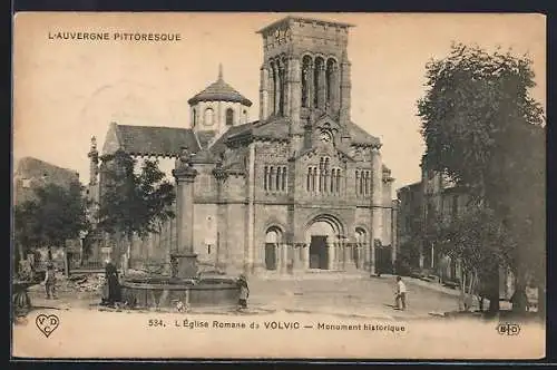 AK Volvic, L`Église Romane