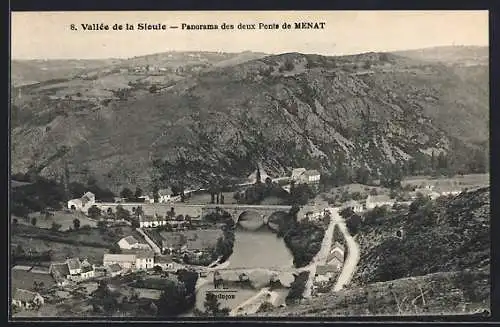 AK Menat, Panorama des deux Ponts de la Sioule