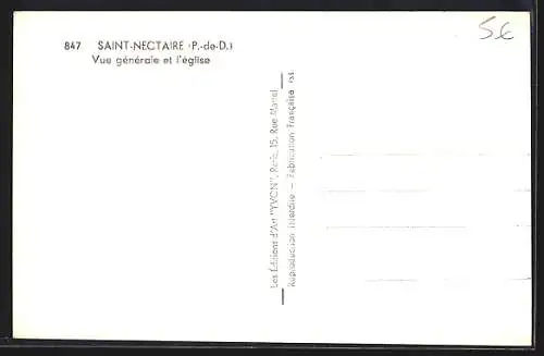 AK Saint-Nectaire, Vue générale et l`église