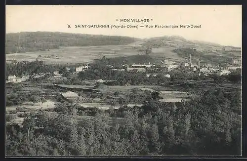 AK Saint-Saturnin, Vue Panoramique Nord-Ouest