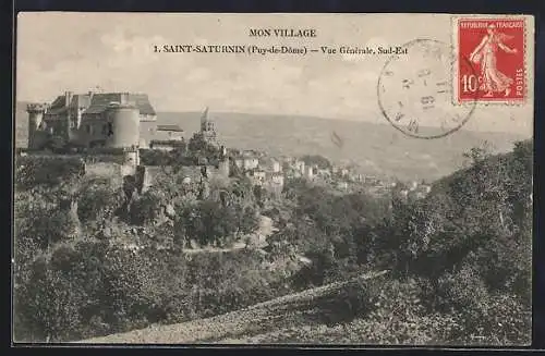 AK Saint-Saturnin, Vue Générale Sud-Est