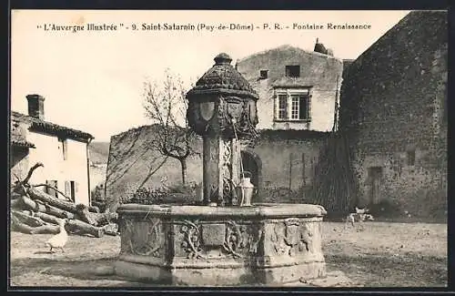 AK Saint-Saturnin, Fontaine Renaissance