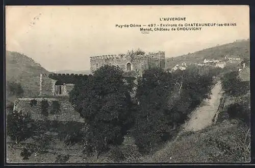 AK Menat, Château de Chouvigny dans le Puy-de-Dôme