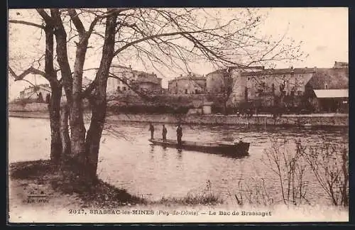 AK Brassac-les-Mines, Le Bac de Brassaget sur la rivière