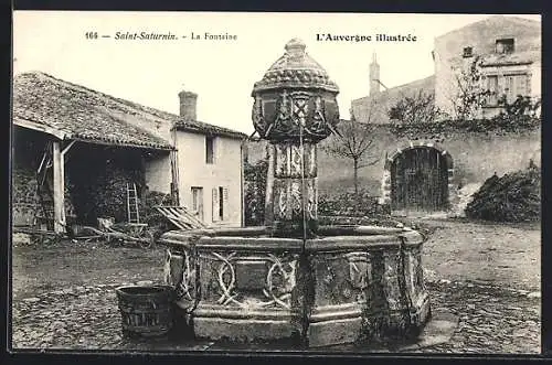 AK Saint-Saturnin, La Fontaine