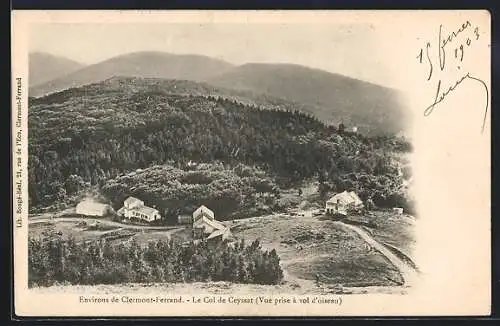 AK Clermont-Ferrand, Le Col de Ceyssat (Vue prise à vol d`oiseau)