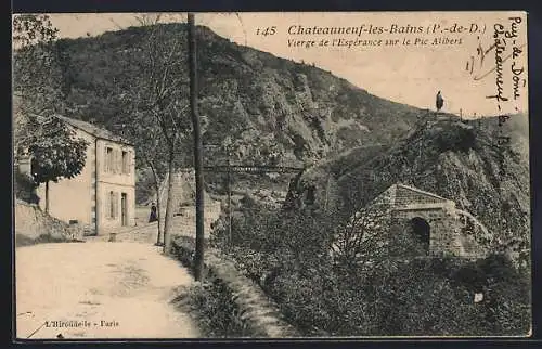 AK Châteauneuf-les-Bains, Vierge de l`Espérance sur le Pic Alibert