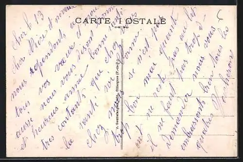 AK Ceyssat, Route automobile, Entrée sous bois au Col de Ceyssat