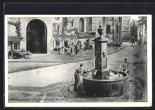 AK Chamalières, La fontaine sur la place